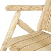 Outdoor Wooden Log Rocking Chair - Adirondack Style