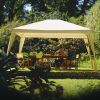 12Ft x 10Ft Folding Gazebo with Carry Bag in Camel