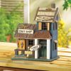 Bait Shop & Lodge Decorative Bird House – Rustic Wood Style