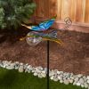 Unique & Colorful Butterfly Solar Garden Stake w/Fairy Lights