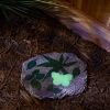Glow-in-the-Dark Decorative Butterfly Stepping Stone - Polyresin