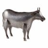 Galvanized Metal Cow Garden Figurine