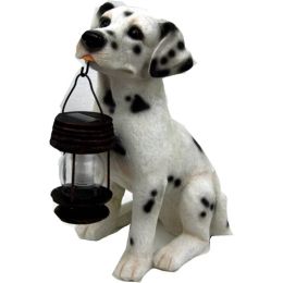 Dalmatian Dog Solar Light Lantern with Super Bright LED