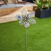 Mixed Pattern Metal Flower Garden Stake - 29.5 inches