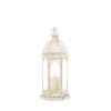 Vintage-Look Distressed Candle Lantern - 16 inches