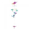 Whimsical Acrylic Wind Chime w/Rainbow-Colored Butterflies