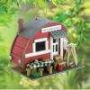 Wooden Vintage Travel Trailer Decorative Bird House