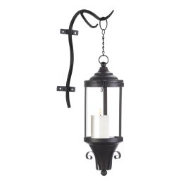 Old World Style Hanging Candle Lantern - Industrial Look