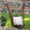 Dark Brown Recycled Cotton Garden Swing Chair