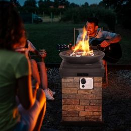 Outdoor Propane Fire Bowl Fire Pit Patio Heater