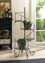 Iron Spiral Staircase Plant Stand