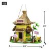 Decorative Bird House - Tiki-Style Bar with Thatched Roof