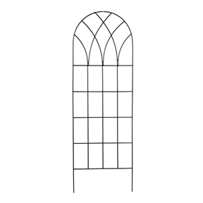 60-inch Gothic Arch Top Metal Wall Trellis for Home Garden