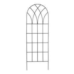 60-inch Gothic Arch Top Metal Wall Trellis for Home Garden
