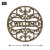Bright Stepping Stone Engraved w/Welcome - Cast Iron
