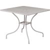 3-Piece Grey Steel Metal Outdoor Patio Furniture Set with 2 Chairs and 1 Table